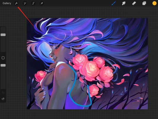 How to Access Quick Menu in Procreate